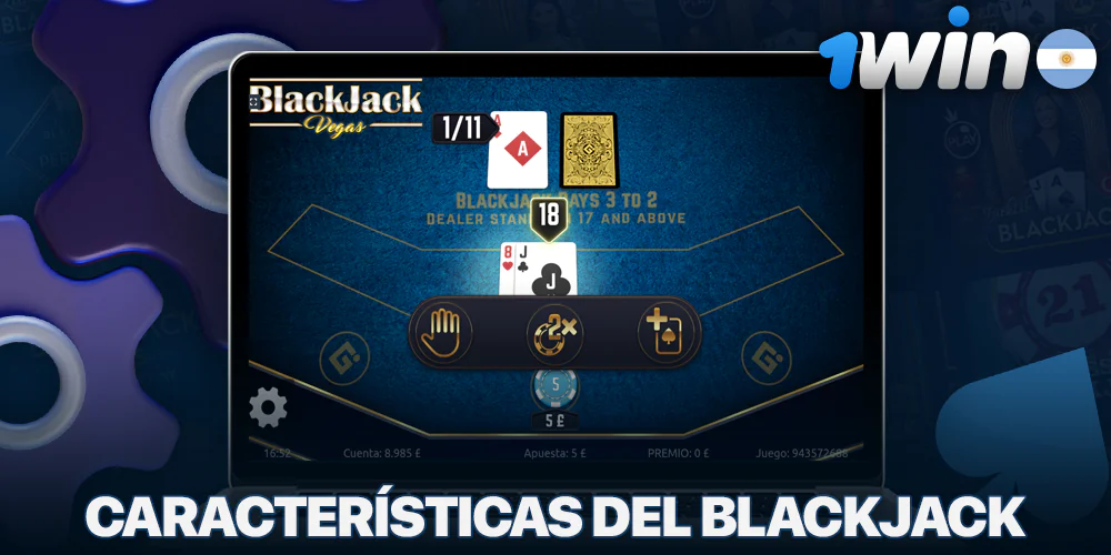 Funciones de blackjack en 1Win
