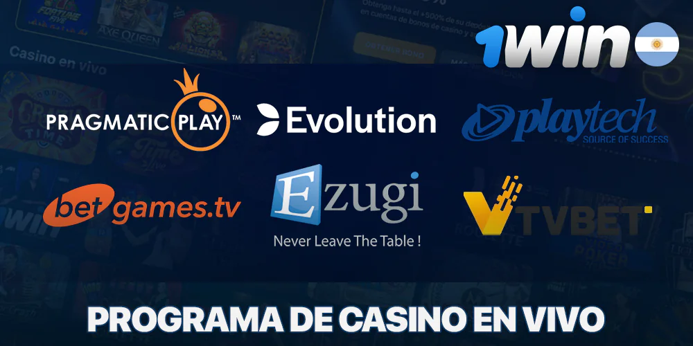 Proveedores de software en 1Win Casino en Vivo