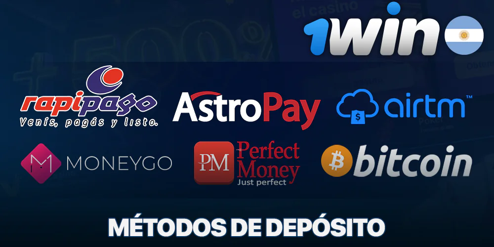 Métodos de depósito 1Win para argentinos