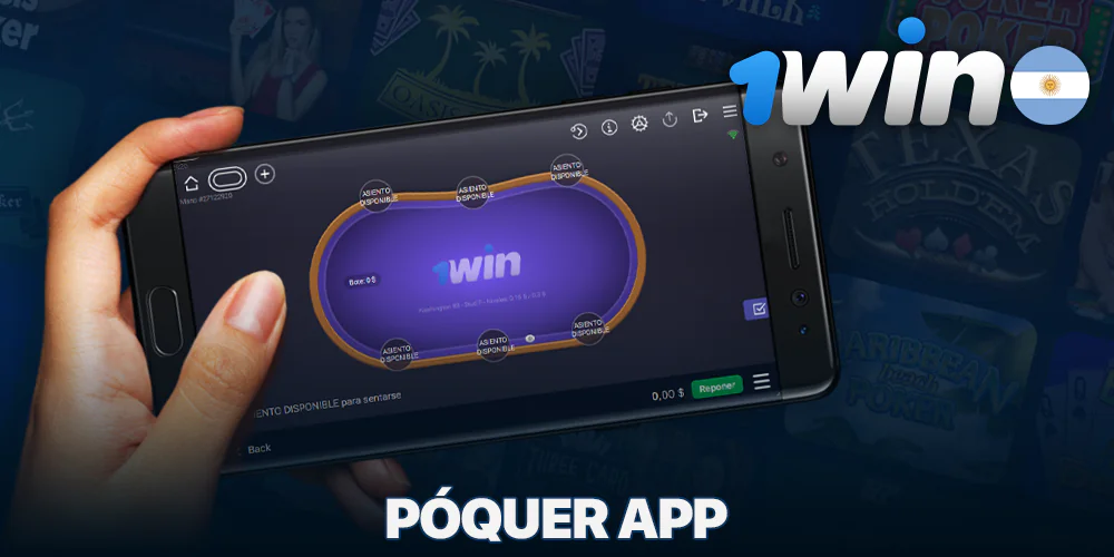 Jugar al póquer en la aplicación móvil 1Win